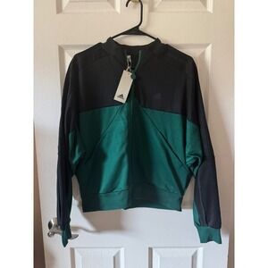 NWT Adidas Tiro Track Jacket Collegiate Green Black Sample Womens‎ Size S